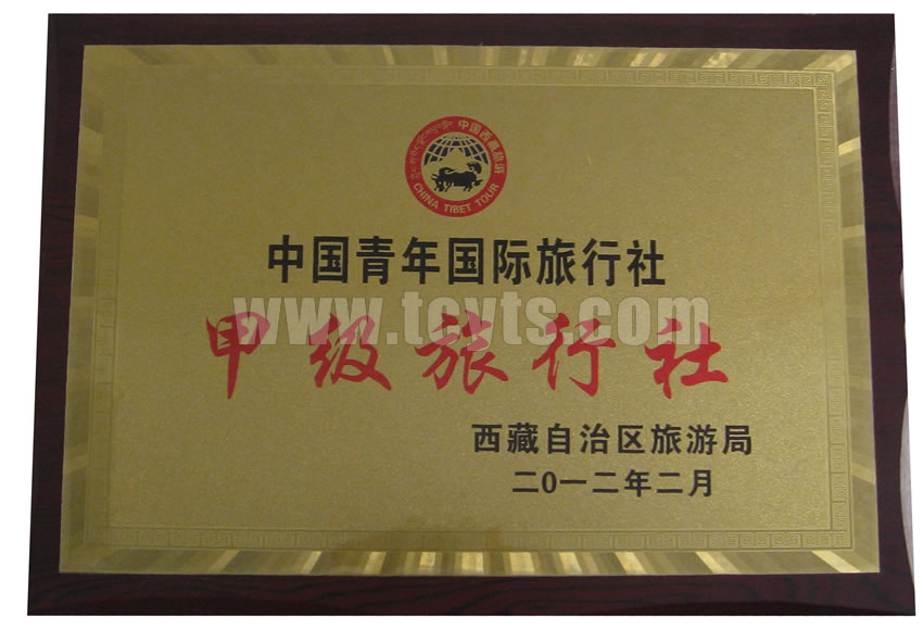 西藏中国青年旅行社-组织机构代码证